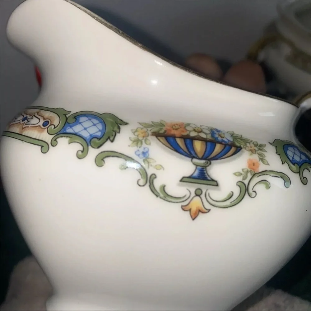 ART DECO CREAMER & SUGAR BOWL/LID, ‎ PAUL MULLER, SELB, BAVARIA, 